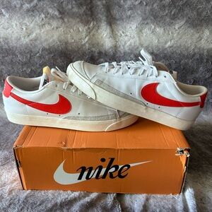 Nike Blazer Low 77 Vintage White Team Orange Size 13 Vnds